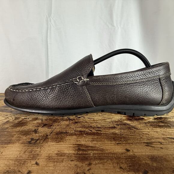 ECCO Men Classic Moccasin (Coffee) 43/9.5 EUC Loafer Leather Comfort Shoe‎ - Picture 9 of 10